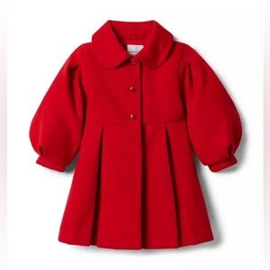 Janie and Jack Red Pea Coat for Kids